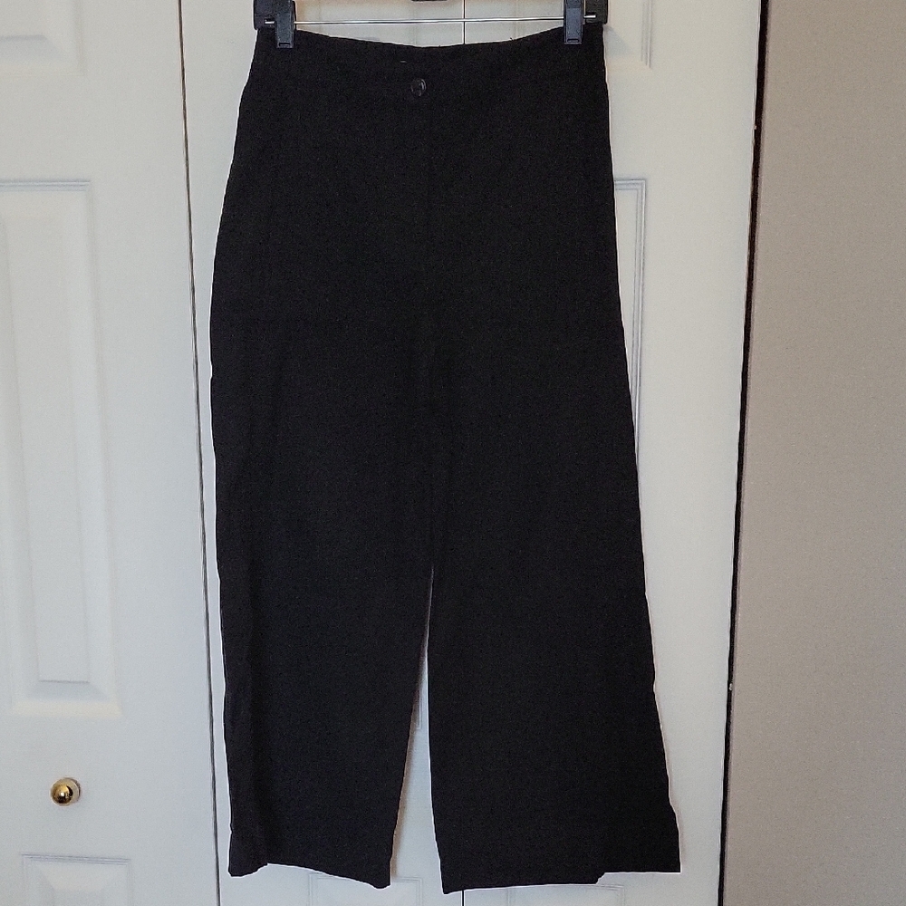 Ann Taylor Womens Black Wide Leg Pants